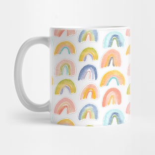 Rainbow Rainbows Pattern | Watercolour Mug